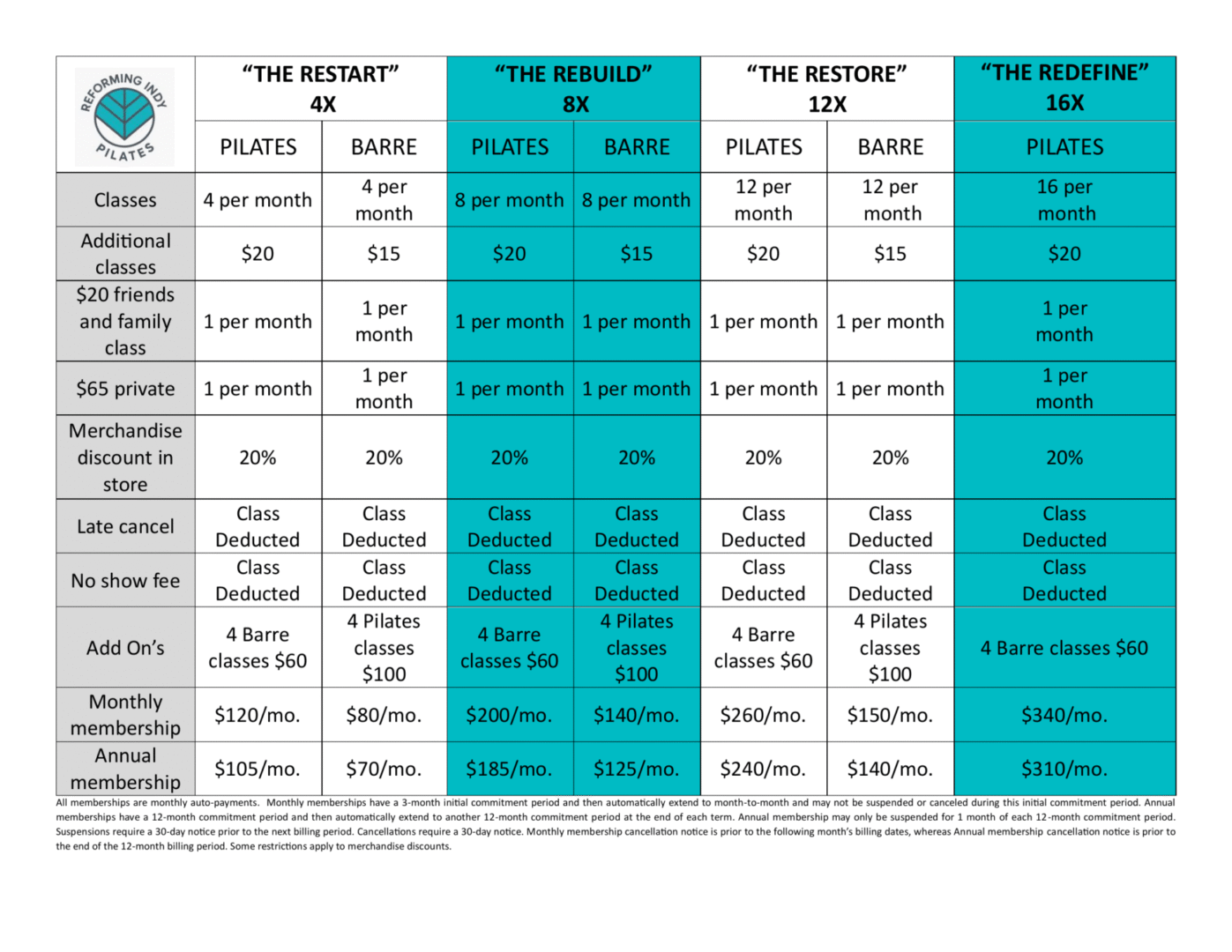 membership Pricing 9.29.2025 membership Pricing 9.29.2025